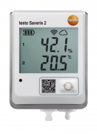 testo Saveris 2-H2 -  bezprzewodowy rejestrator danych z wyświetlaczem i gniazdem dla czujnika wilgotności i temperatury
